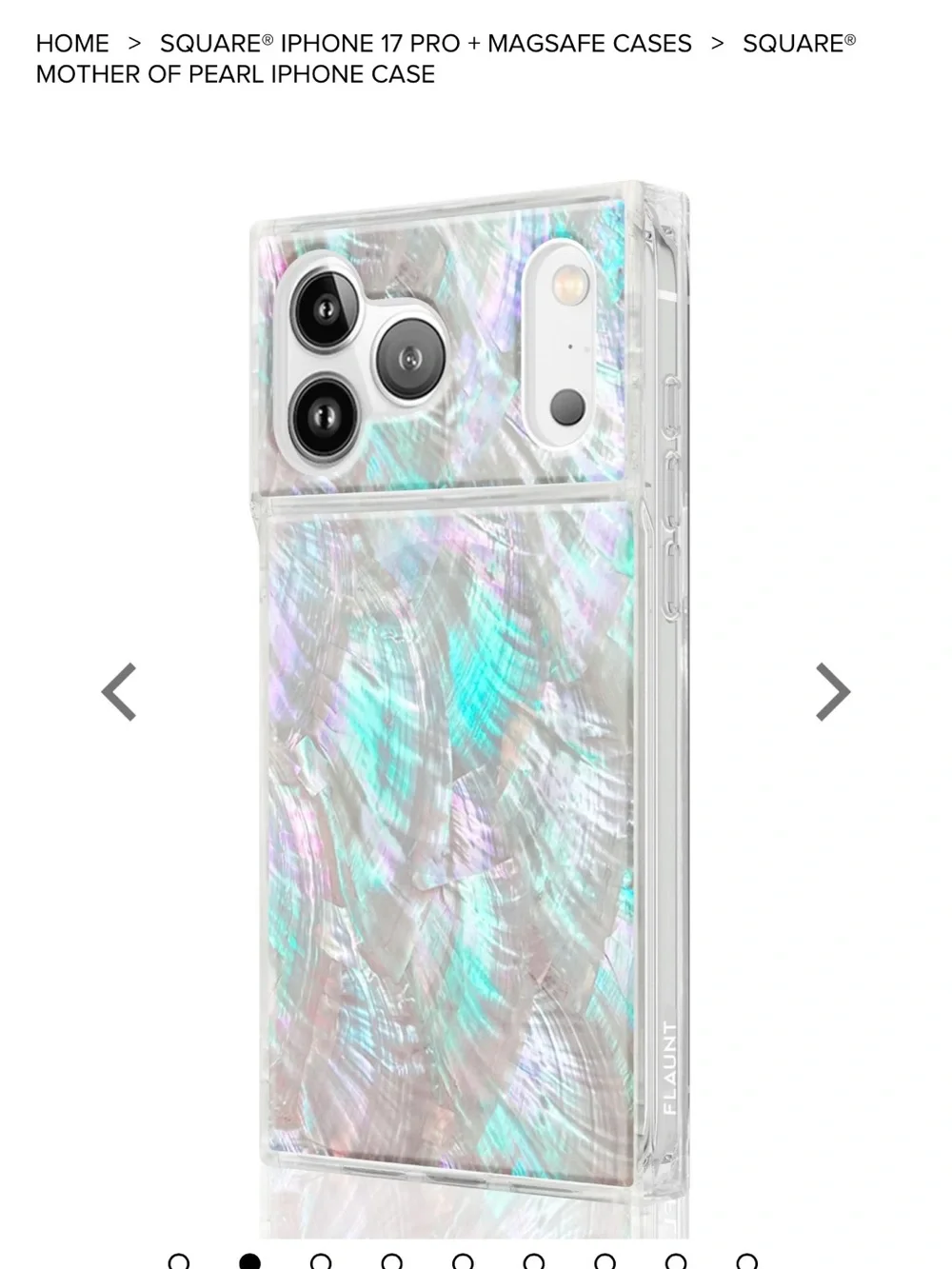Square® Mother of Pearl iPhone Case in Iridescent White